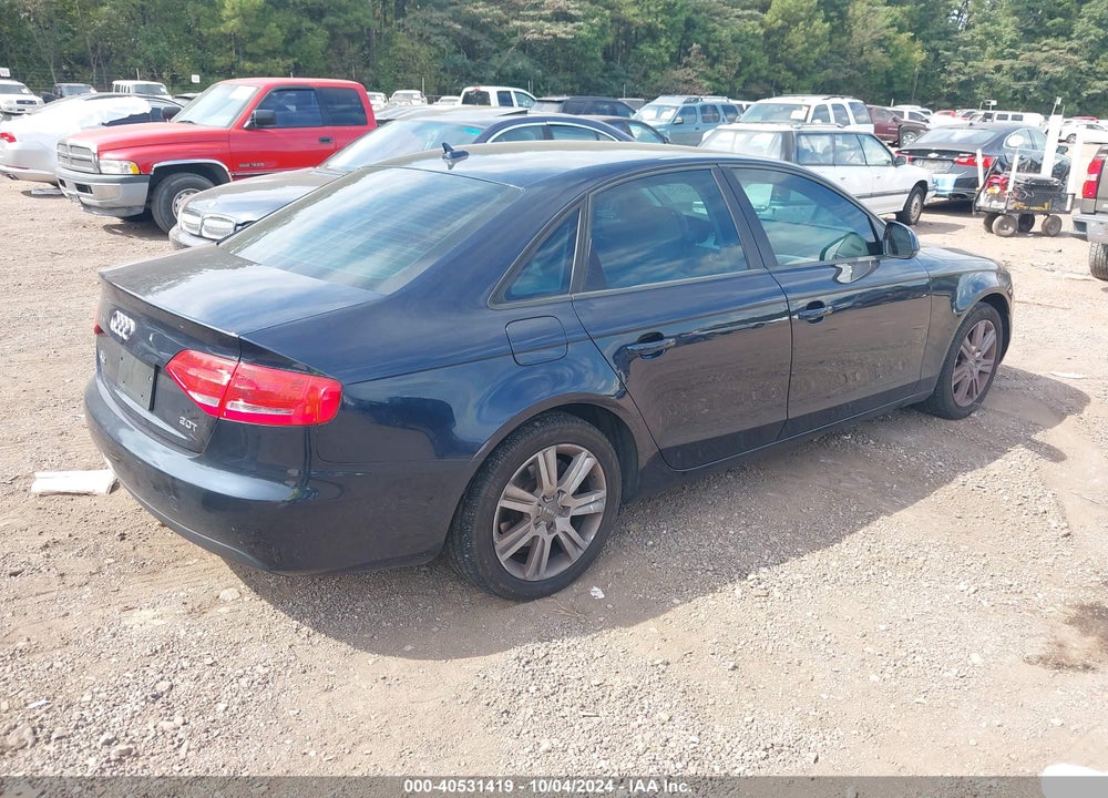2009 AUDI A4 2.0T PREMIUM VIN: WAUJF78KX9N052914
