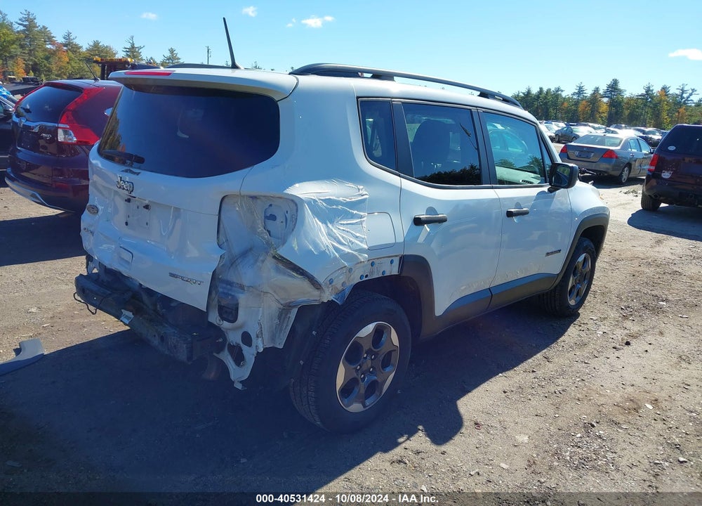 2018 JEEP RENEGADE SPORT 4X4 VIN: ZACCJBAB1JPG82503