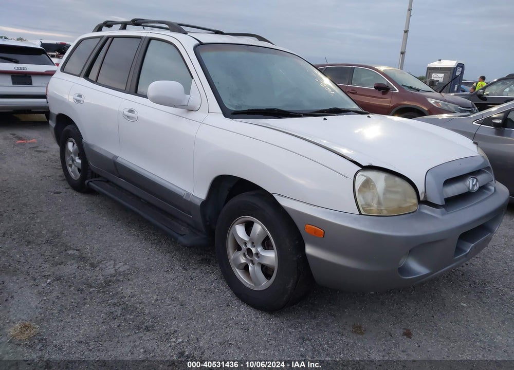 2006 HYUNDAI SANTA FE GLS VIN: KM8SC13D16U089515