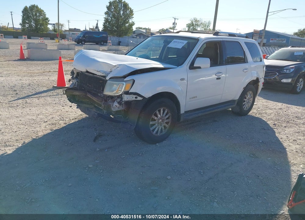 2008 MERCURY MARINER PREMIER VIN: 4M2CU87188KJ26390