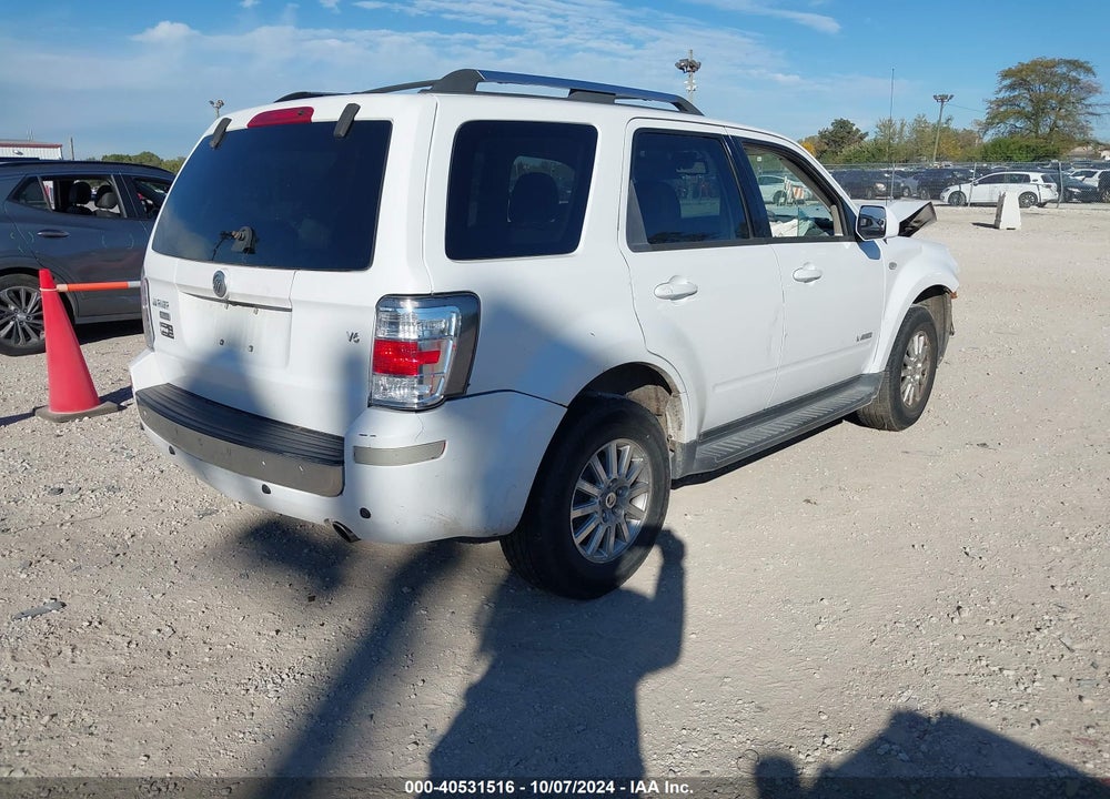 2008 MERCURY MARINER PREMIER VIN: 4M2CU87188KJ26390