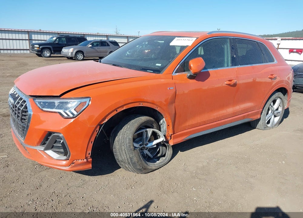 2022 AUDI Q3 PREMIUM PLUS 45 TFSI S LINE QUATTRO TIPTRONIC VIN: WA1EECF37N1150029