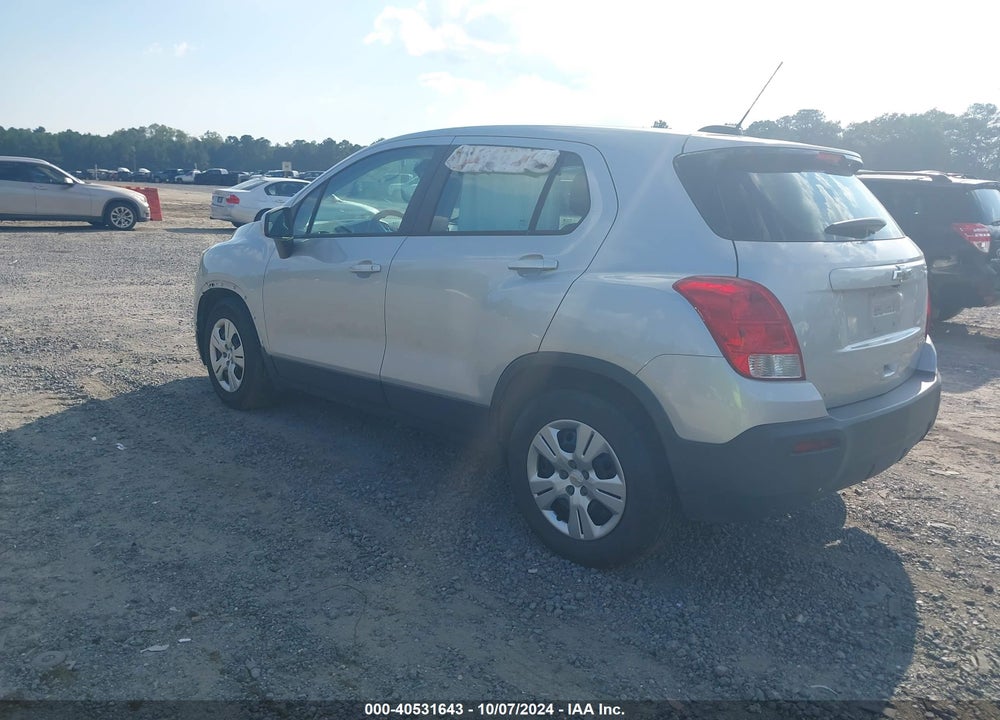 2016 CHEVROLET TRAX 1LS VIN: KL7CJKSB0GB615289