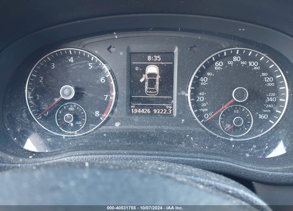 2014 VOLKSWAGEN PASSAT 1.8T SE VIN: 1VWBS7A31EC077919