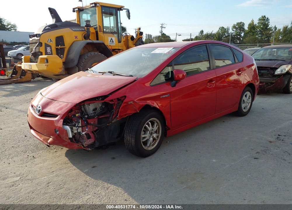 2010 TOYOTA PRIUS II VIN: JTDKN3DU6A0237778