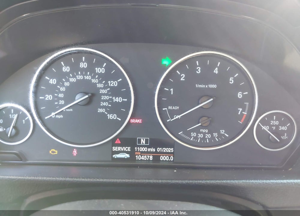 2013 BMW 328I VIN: WBA3C1C51DK103324