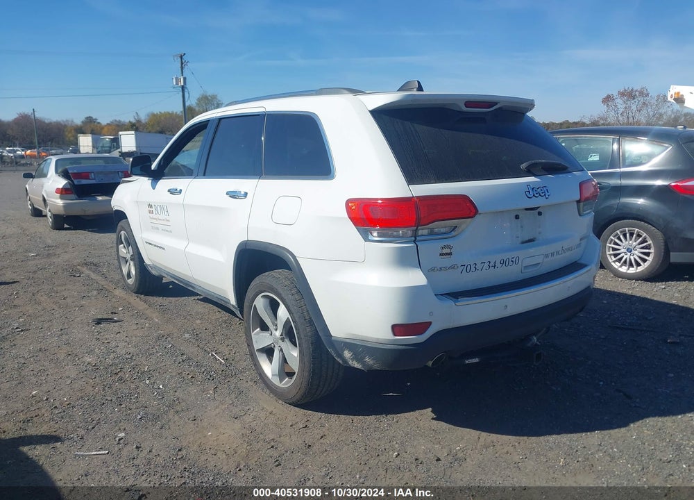 2014 JEEP GRAND CHEROKEE LIMITED VIN: 1C4RJFBG8EC102749