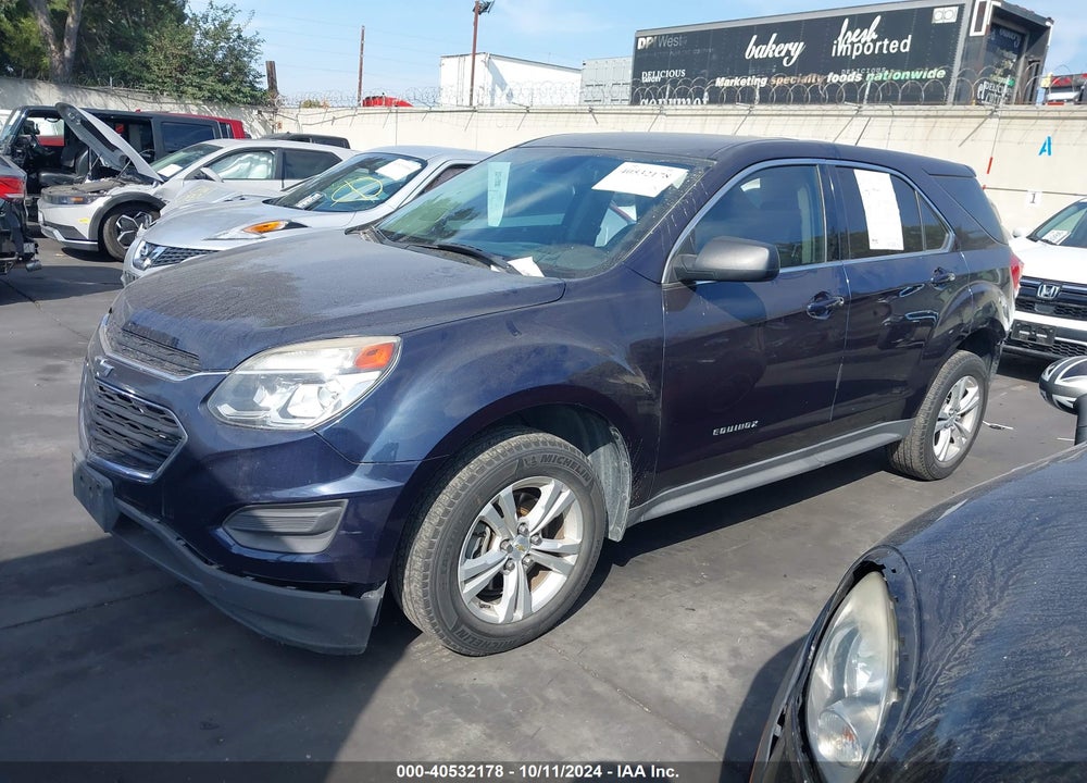 2016 CHEVROLET EQUINOX LS VIN: 2GNALBEKXG1182491
