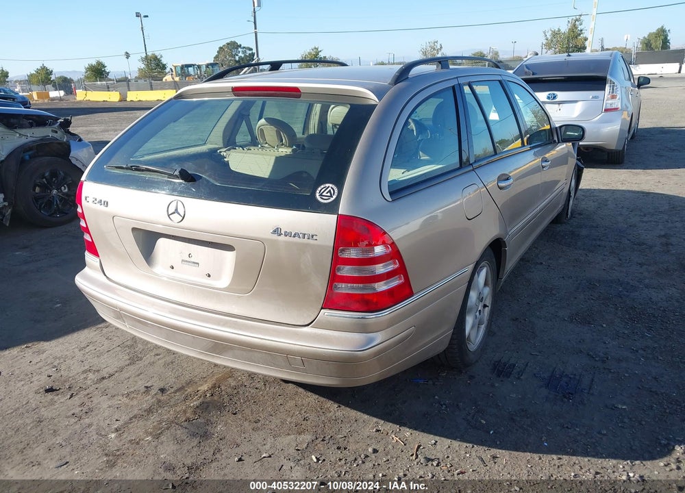 2004 MERCEDES-BENZ C 240 4MATIC VIN: WDBRH81J94F508829