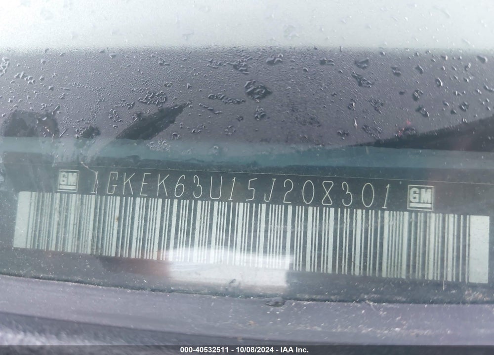 2005 GMC YUKON DENALI VIN: 1GKEK63U15J208301