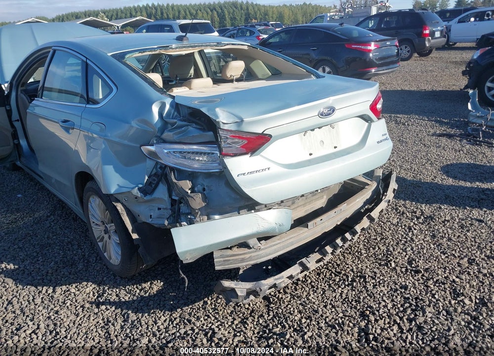2013 FORD FUSION HYBRID SE VIN: 3FA6P0LU4DR227742