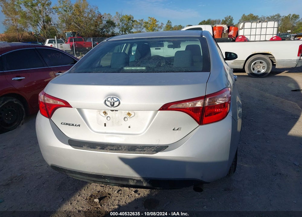 2018 TOYOTA COROLLA LE VIN: 2T1BURHE7JC978844