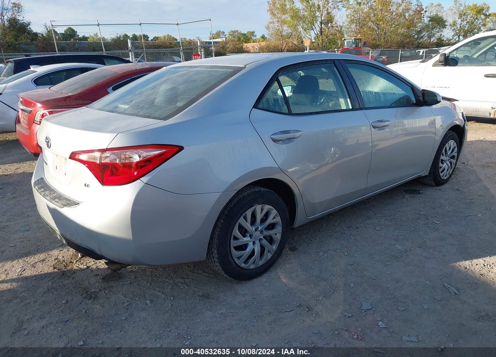 2018 TOYOTA COROLLA LE VIN: 2T1BURHE7JC978844