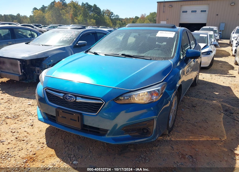 2017 SUBARU IMPREZA 2.0I PREMIUM VIN: 4S3GKAB63H3616432
