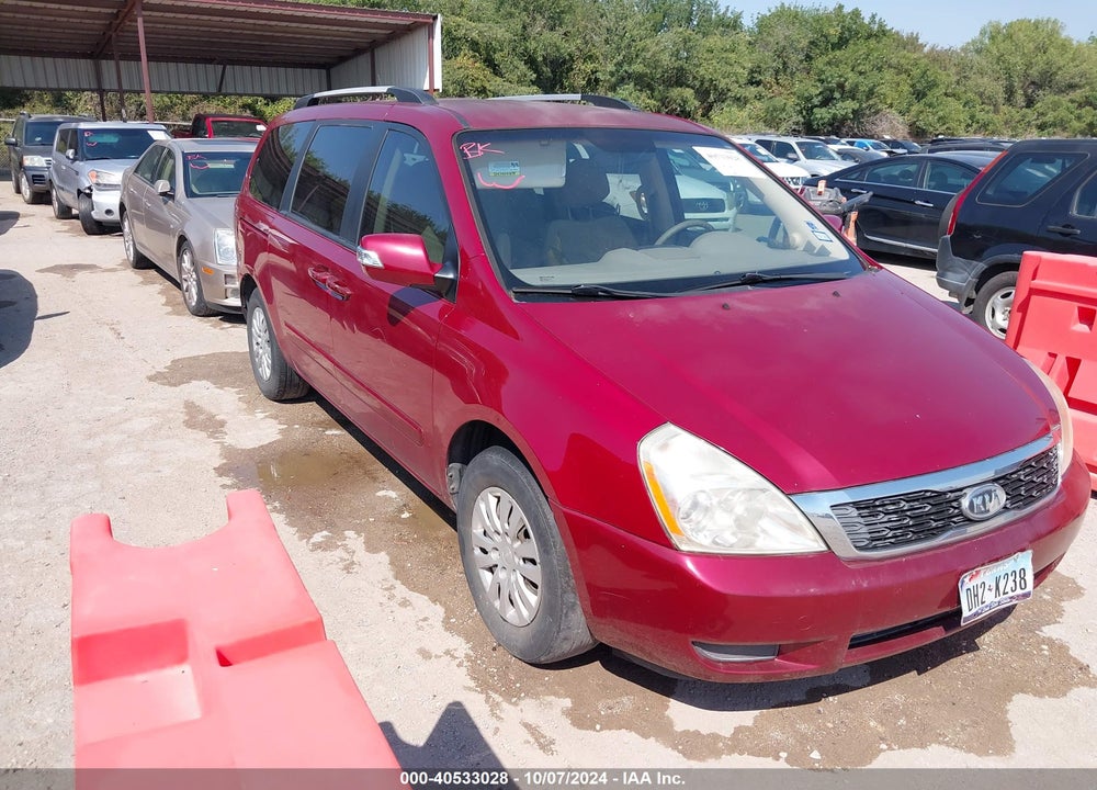 2012 KIA SEDONA LX VIN: KNDMG4C78C6453166