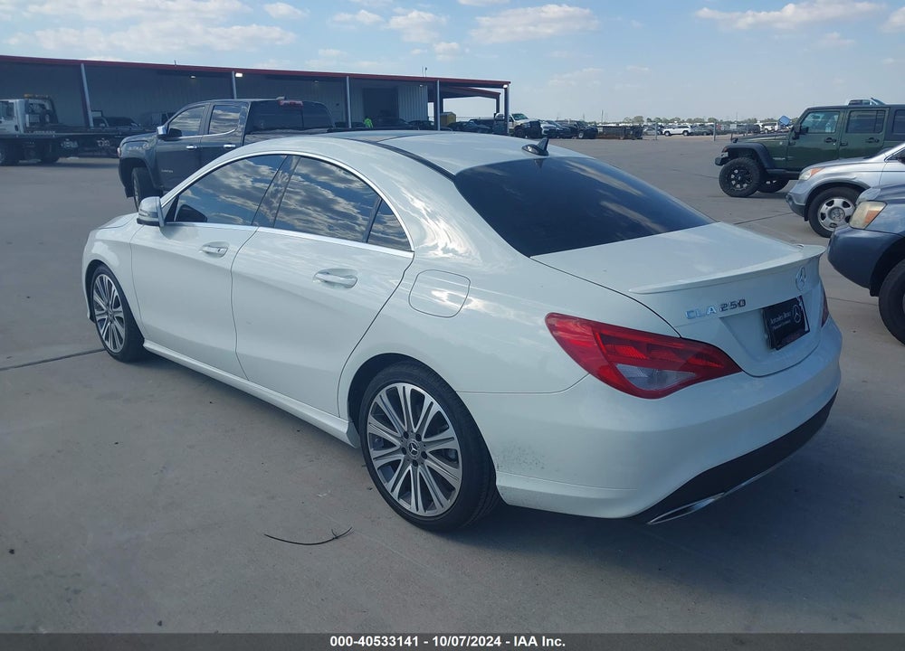 2018 MERCEDES-BENZ CLA 250 VIN: WDDSJ4EBXJN615883