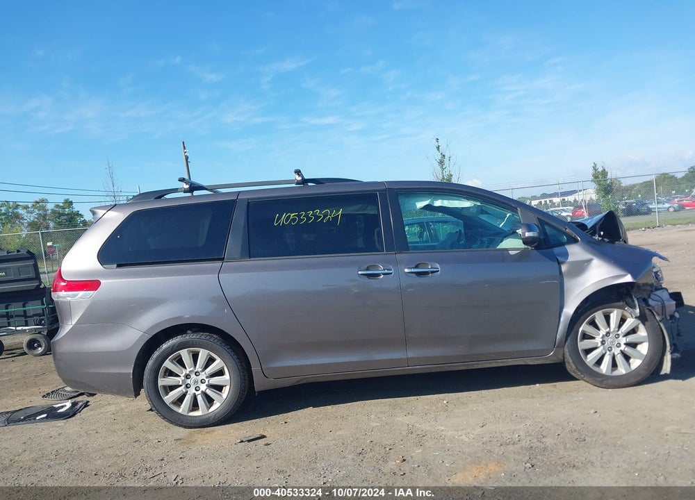 2014 TOYOTA SIENNA LIMITED 7 PASSENGER VIN: 5TDDK3DCXES089145