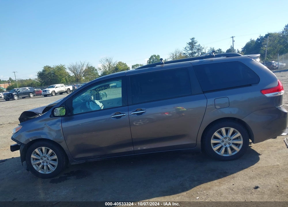 2014 TOYOTA SIENNA LIMITED 7 PASSENGER VIN: 5TDDK3DCXES089145