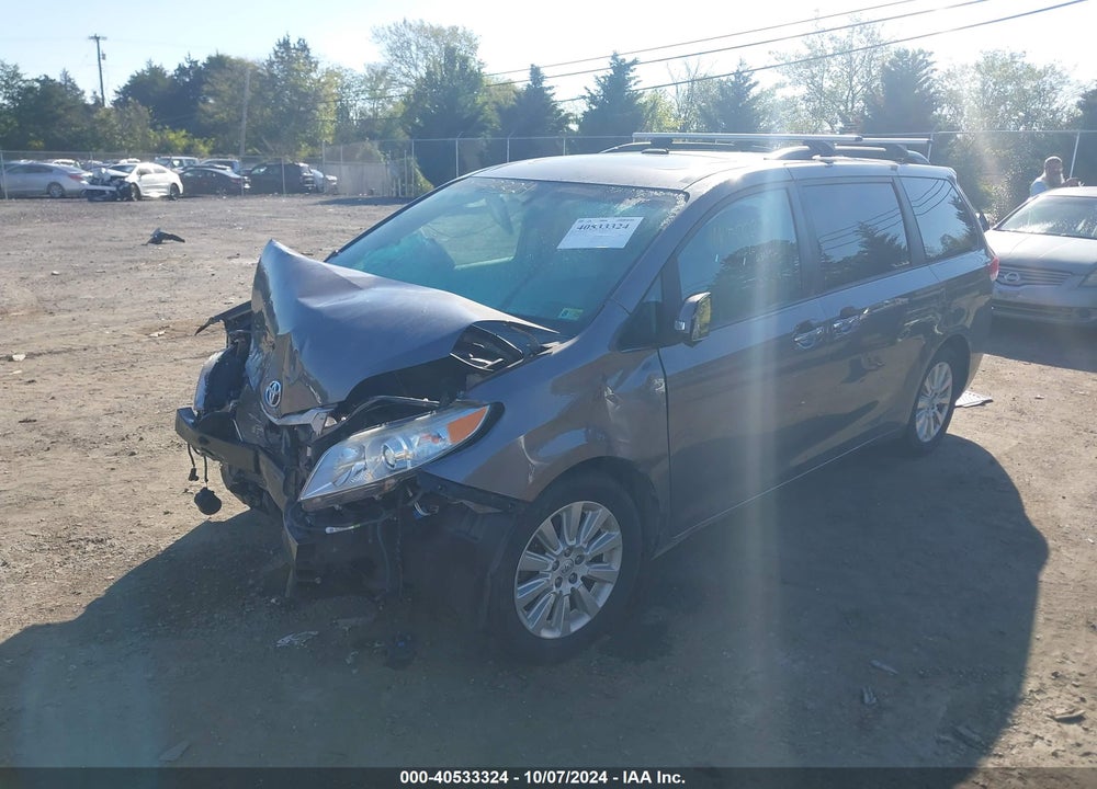 2014 TOYOTA SIENNA LIMITED 7 PASSENGER VIN: 5TDDK3DCXES089145