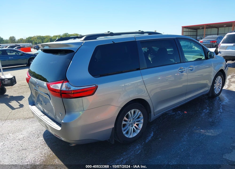 2015 TOYOTA SIENNA XLE 8 PASSENGER VIN: 5TDYK3DCXFS602476