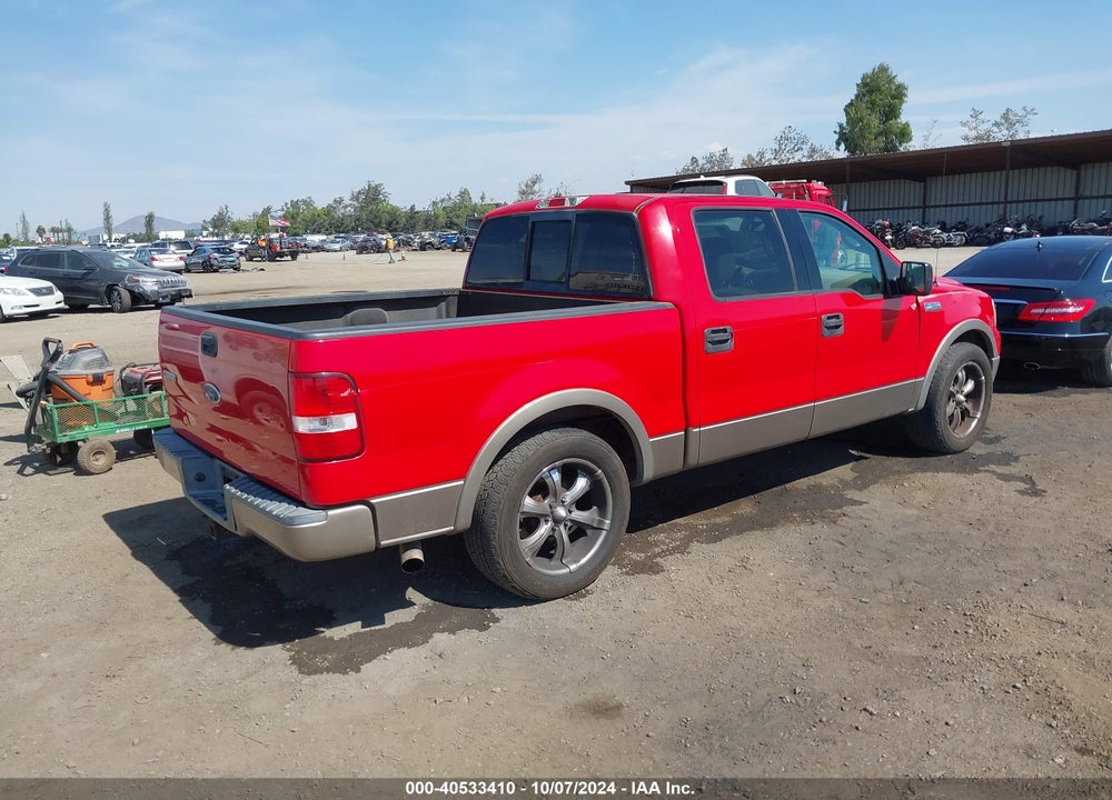 2004 FORD F-150 LARIAT/XLT VIN: 1FTPW125X4KA67811