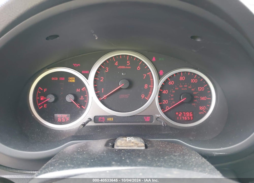 2005 SUBARU IMPREZA WRX STI VIN: JF1GD70695L516272