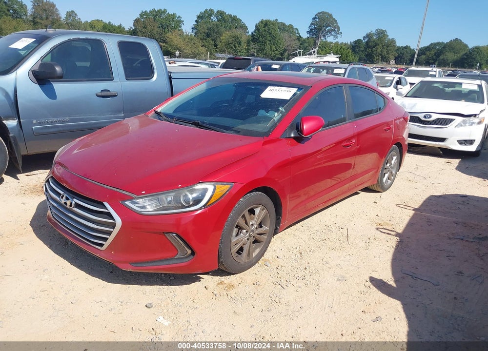 2017 HYUNDAI ELANTRA VIN: KMHD84LF4HU241173
