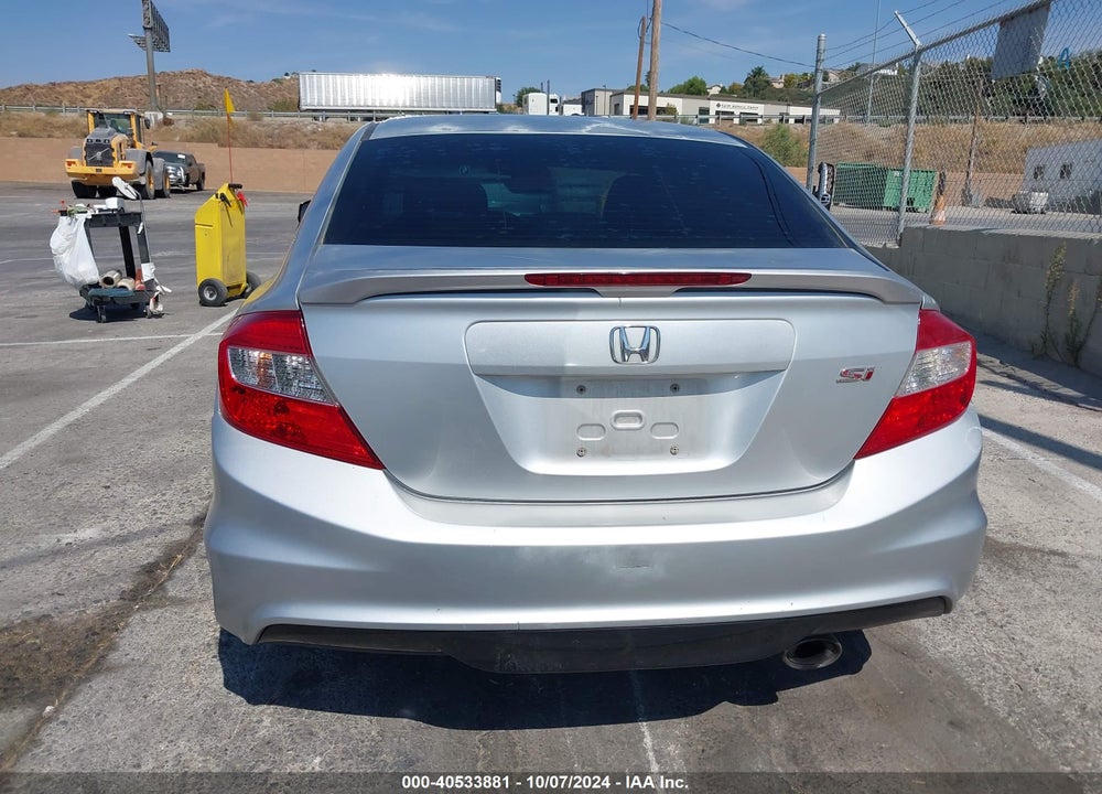 2012 HONDA CIVIC SI VIN: 2HGFB6E51CH702339