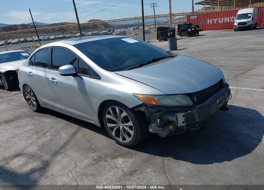 2012 HONDA CIVIC SI VIN: 2HGFB6E51CH702339