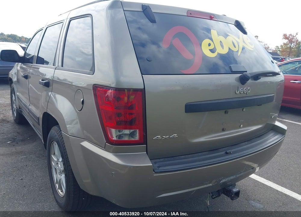 2005 JEEP GRAND CHEROKEE LAREDO VIN: 1J4GR48K05C674957