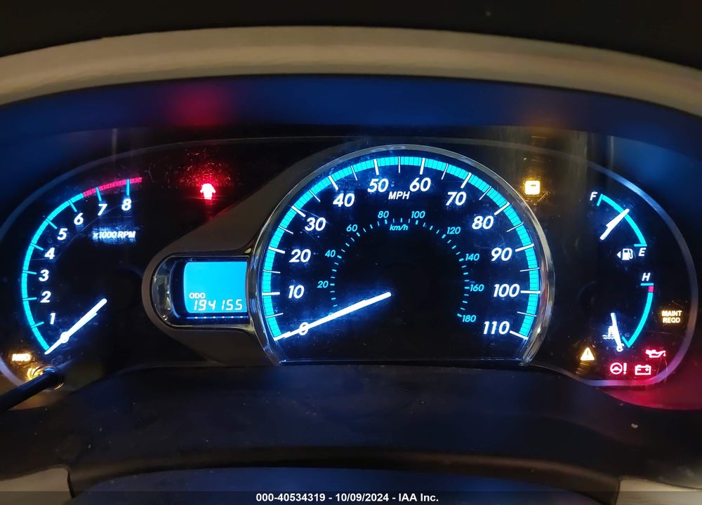 2012 TOYOTA SIENNA XLE 7 PASSENGER VIN: 5TDDK3DC8CS030821