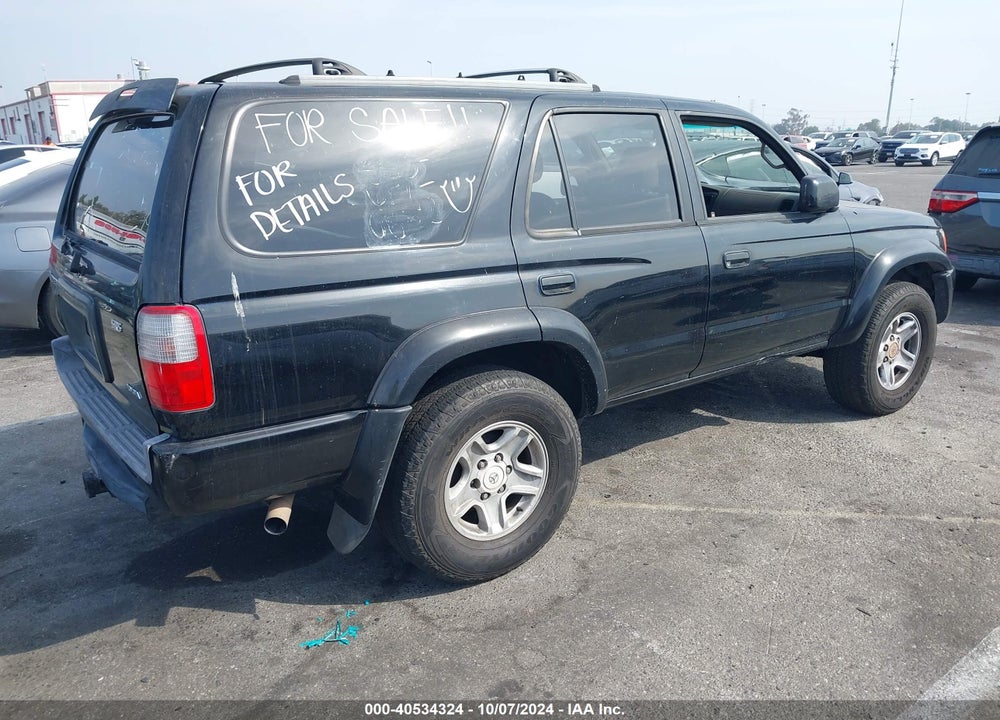 2000 TOYOTA 4RUNNER SR5 V6 VIN: JT3GN86R4Y0142856