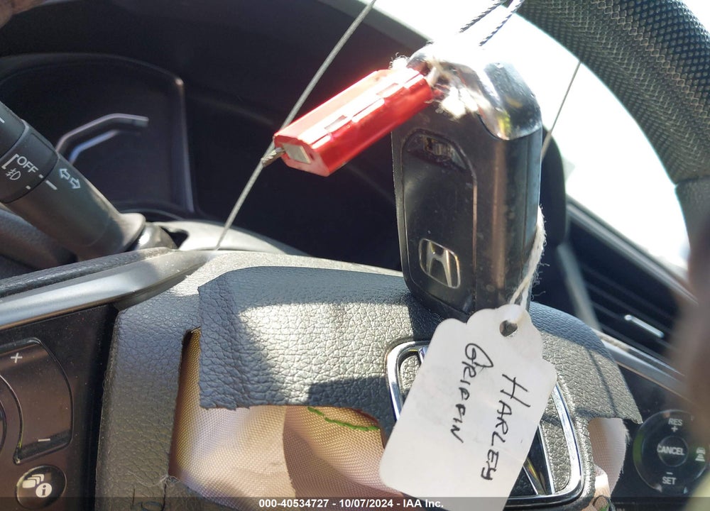2019 HONDA CIVIC EX VIN: SHHFK7H62KU220846