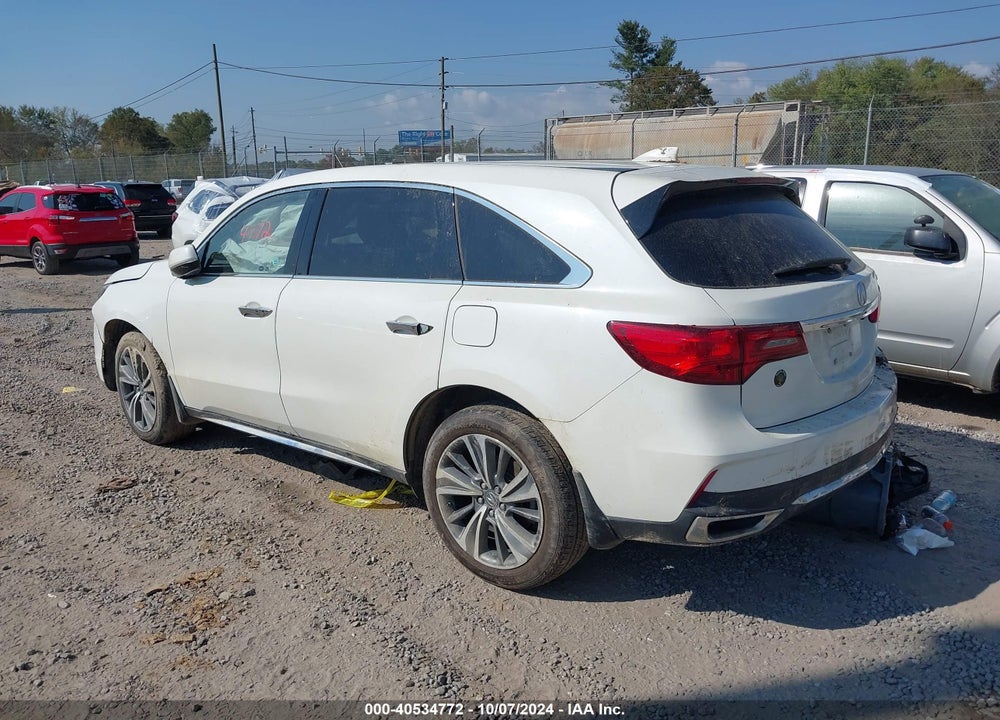 2017 ACURA MDX TECHNOLOGY PACKAGE VIN: 5FRYD4H53HB030121