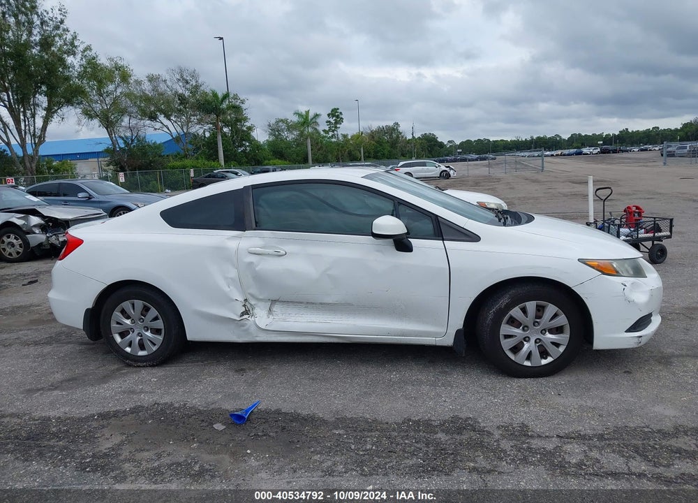 2012 HONDA CIVIC LX VIN: 2HGFG3B52CH552925
