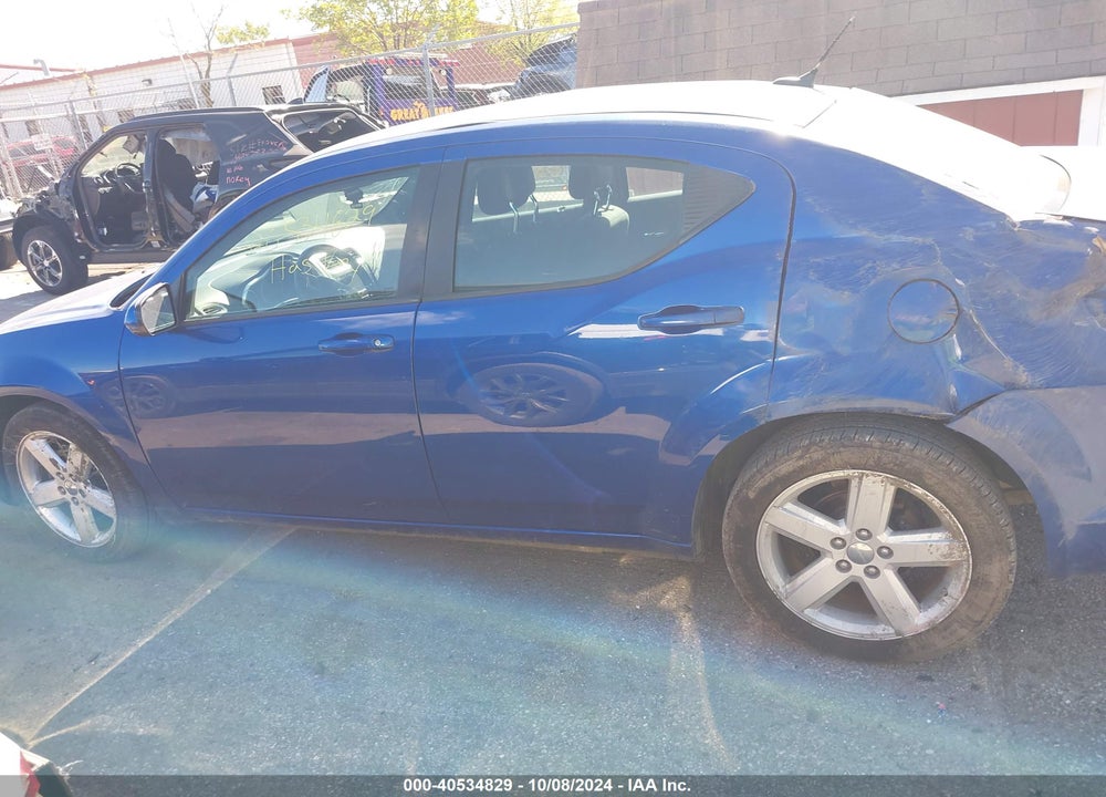 2012 DODGE AVENGER SXT VIN: 1C3CDZCB5CN253488