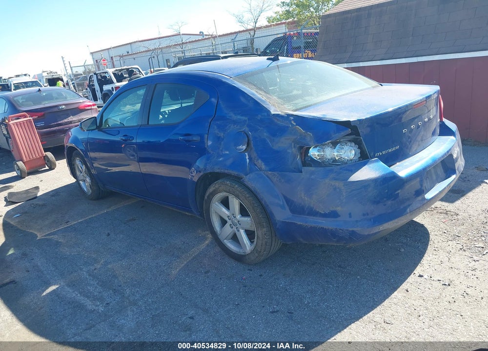 2012 DODGE AVENGER SXT VIN: 1C3CDZCB5CN253488