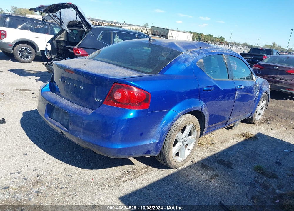 2012 DODGE AVENGER SXT VIN: 1C3CDZCB5CN253488