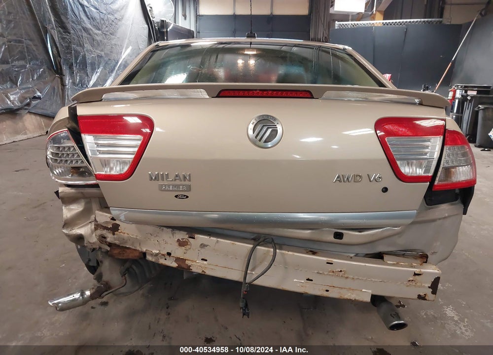 2007 MERCURY MILAN V6 PREMIER VIN: 3MEHM021X7R613216