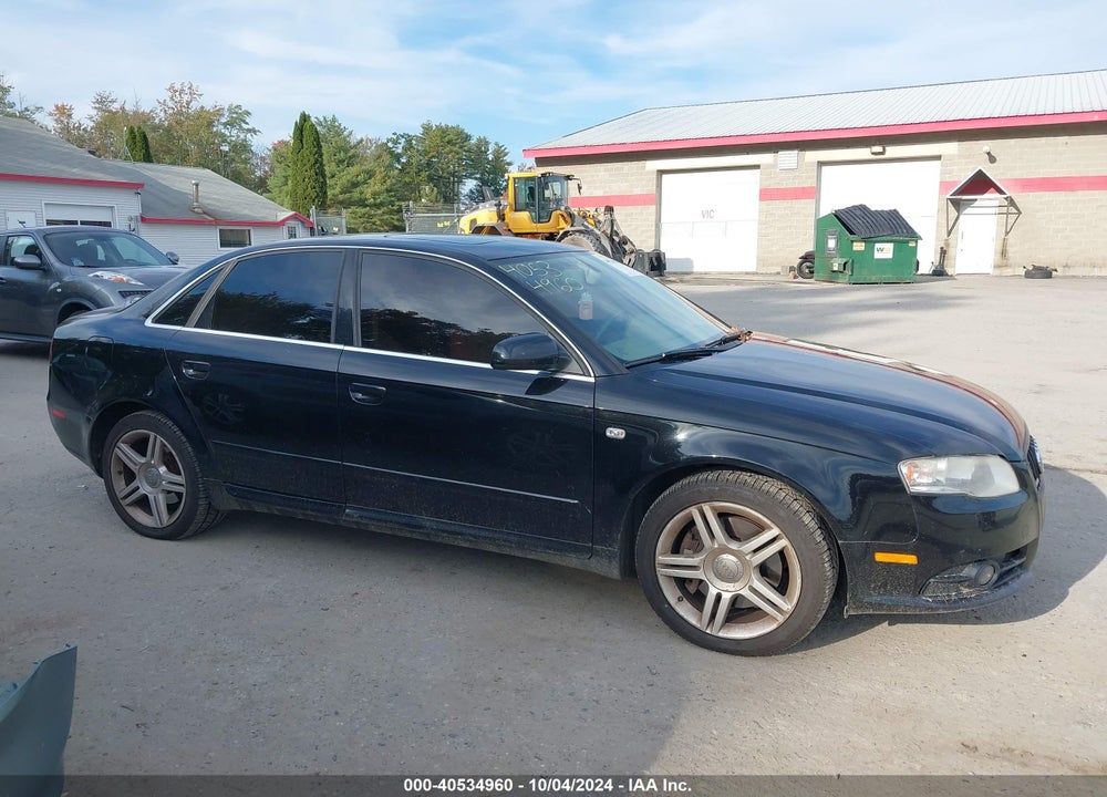 2008 AUDI A4 2.0T VIN: WAUDF78E18A096295