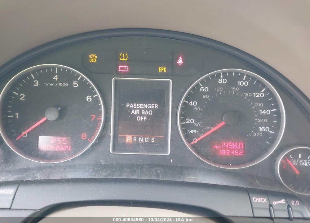 2008 AUDI A4 2.0T VIN: WAUDF78E18A096295