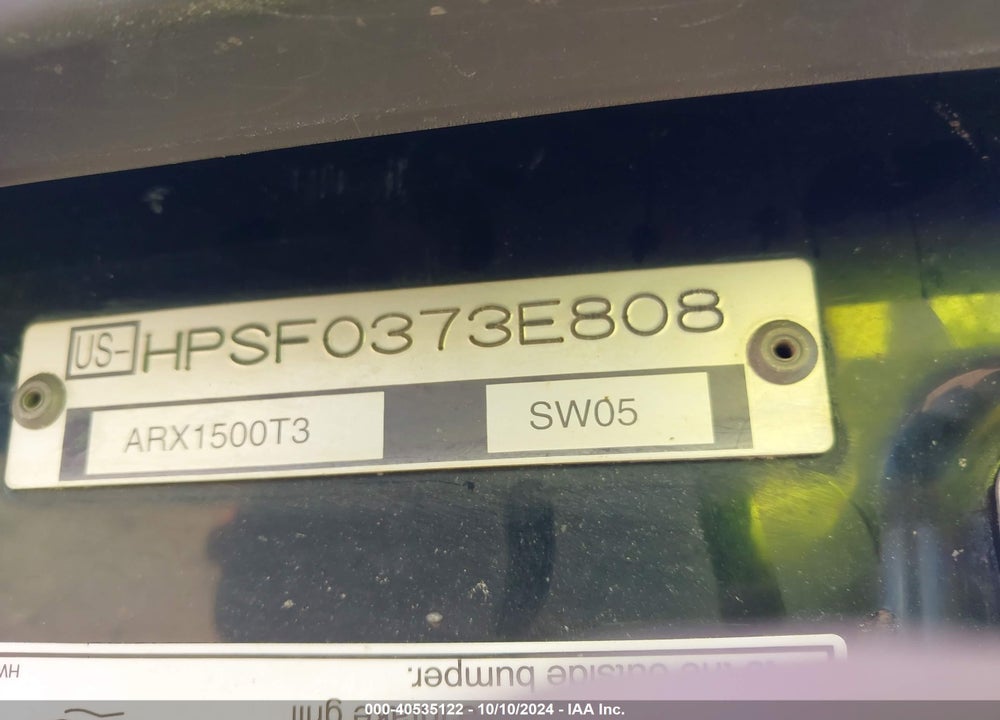2008 OTHER HONDA VIN: HPSF0373E808