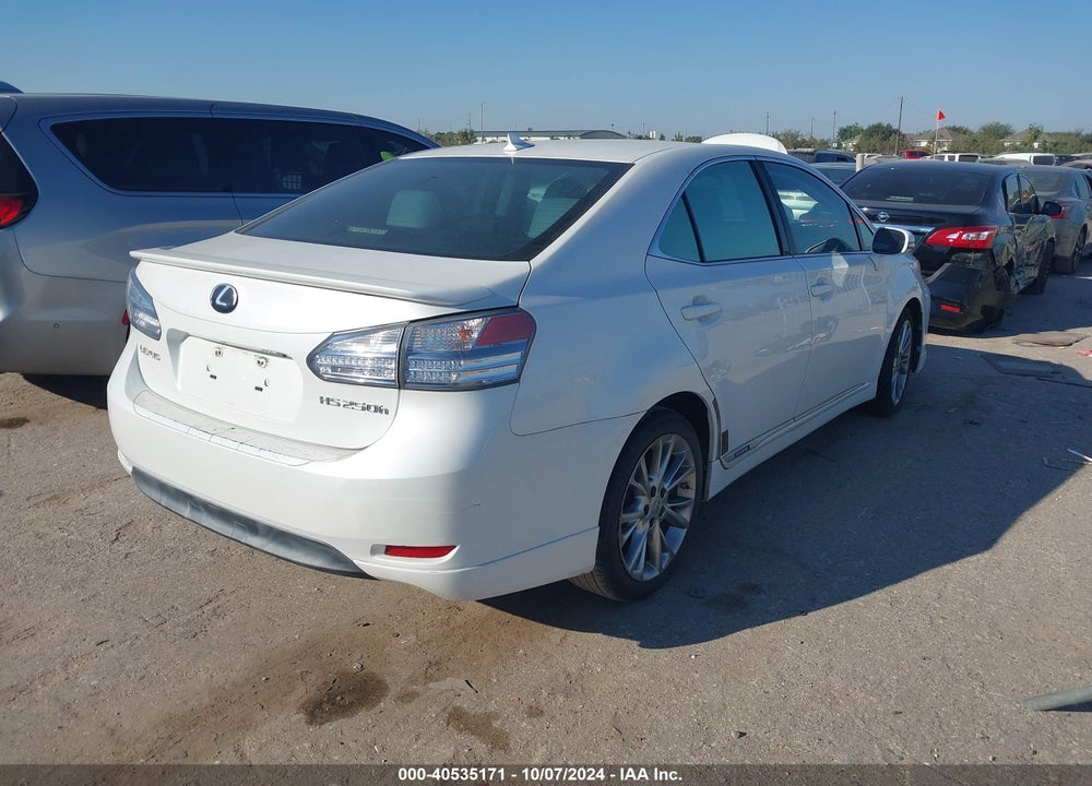 2010 LEXUS HS 250H VIN: JTHBB1BA0A2025743