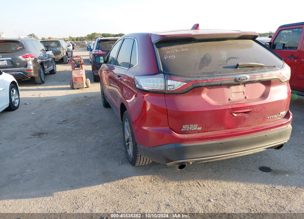 2017 FORD EDGE TITANIUM VIN: 2FMPK3K94HBB76111