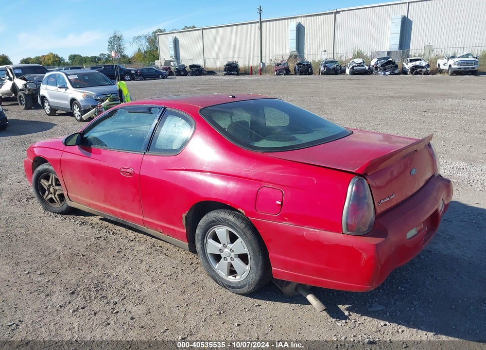2005 CHEVROLET MONTE CARLO LS VIN: 2G1WW12E359121960