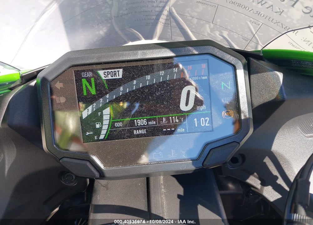 2024 KAWASAKI ZX636 K VIN: JKBZXJJ10RA008967