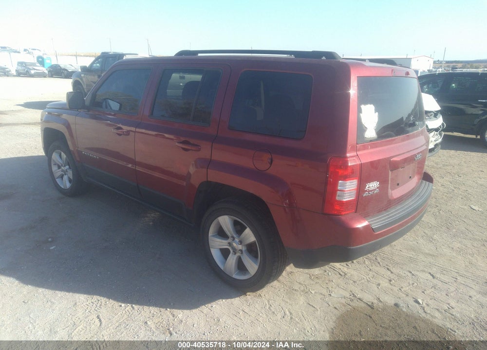 2012 JEEP PATRIOT LATITUDE VIN: 1C4NJRFB3CD578333