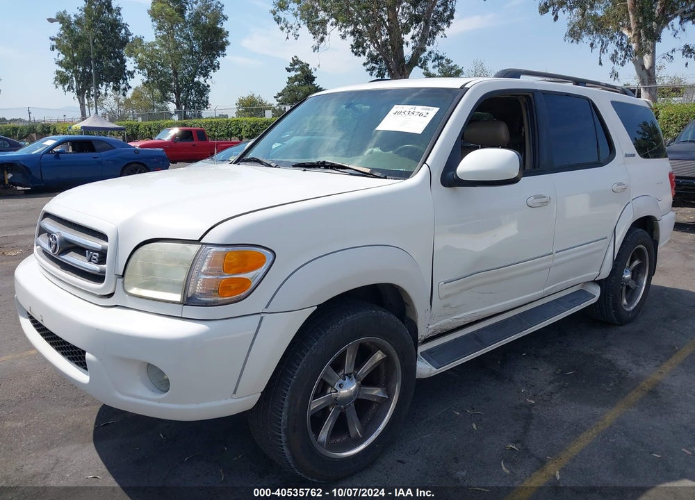 2003 TOYOTA SEQUOIA LIMITED V8 VIN: 5TDZT38A83S139808