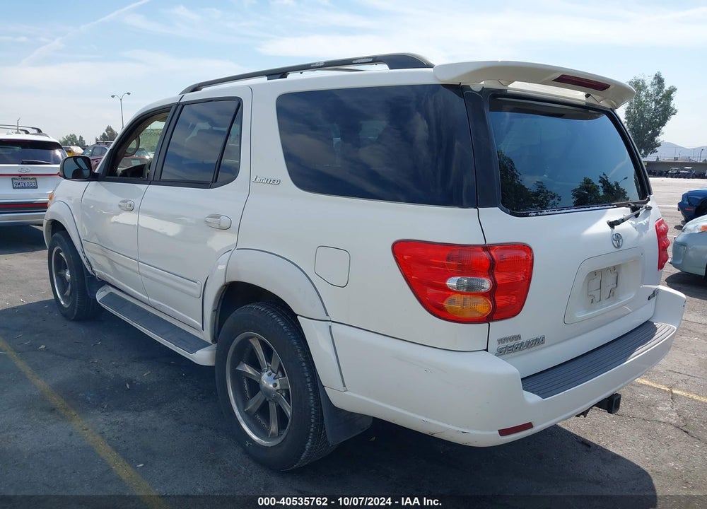 2003 TOYOTA SEQUOIA LIMITED V8 VIN: 5TDZT38A83S139808