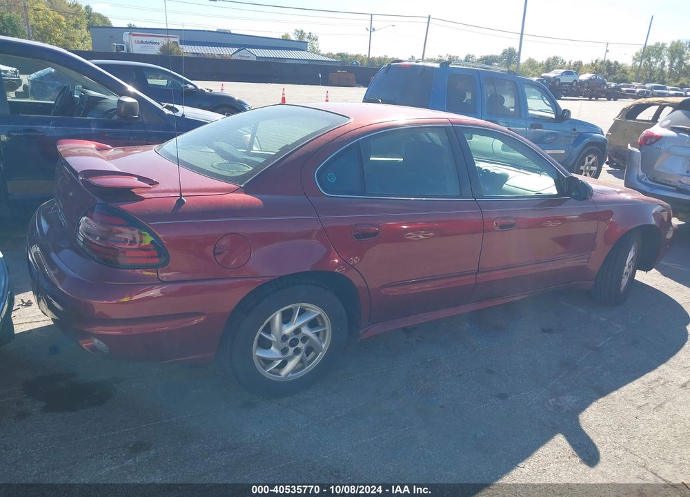 2003 PONTIAC GRAND AM SE VIN: 1G2NE52F33C248918